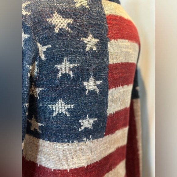 Ralph Lauren Denim & Supply American Flag Sweater Cardigan size Medium - Picture 15 of 16